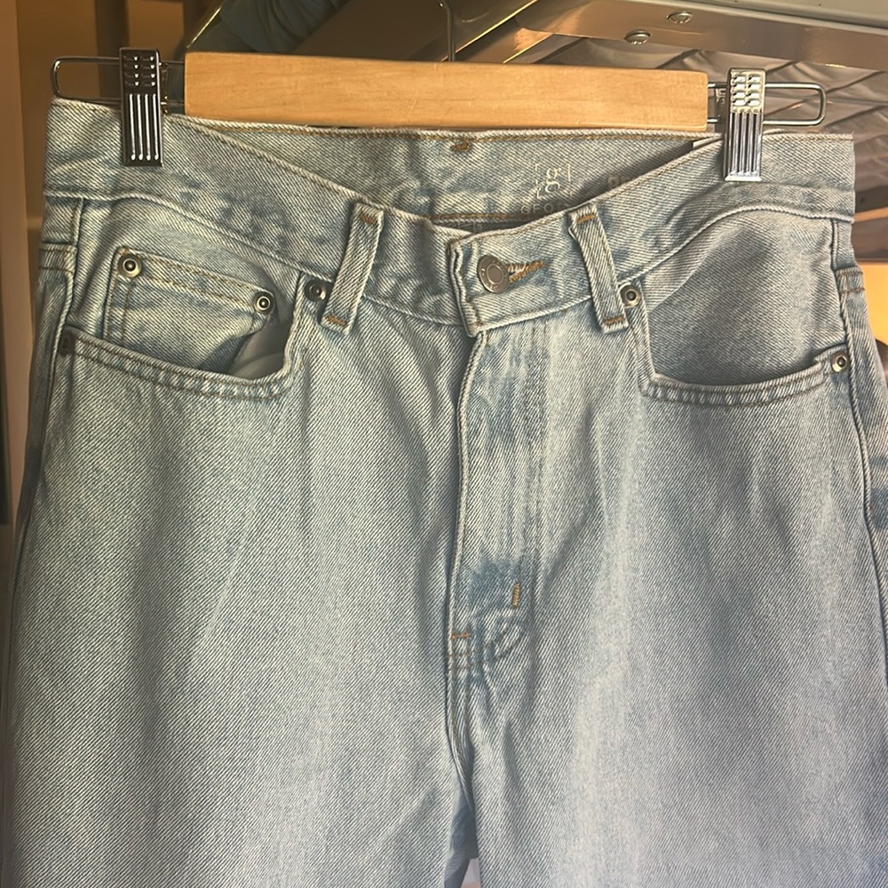 Straight leg mom jeans